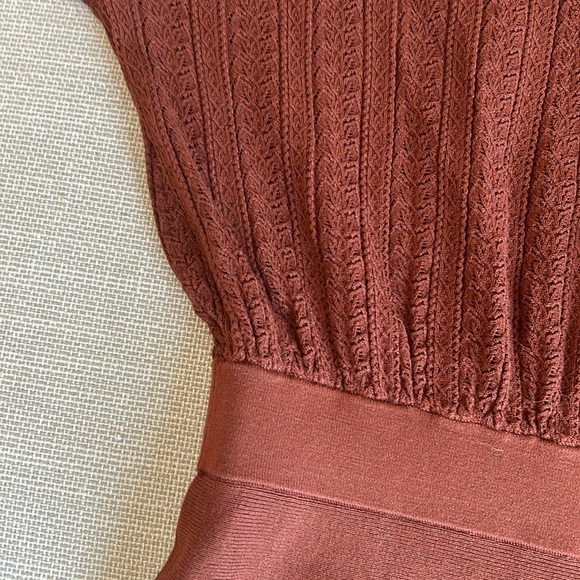 Sezane Carlie Sweater Dress - Brown - Picture 8 of 10